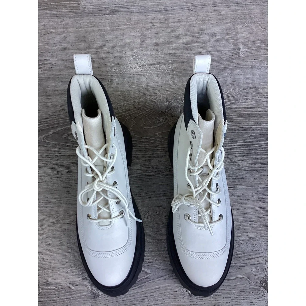Timberland Womens Size 9 Boots Sky 3 Inch Boot Rebotl White Chunky Ankle A5RSV